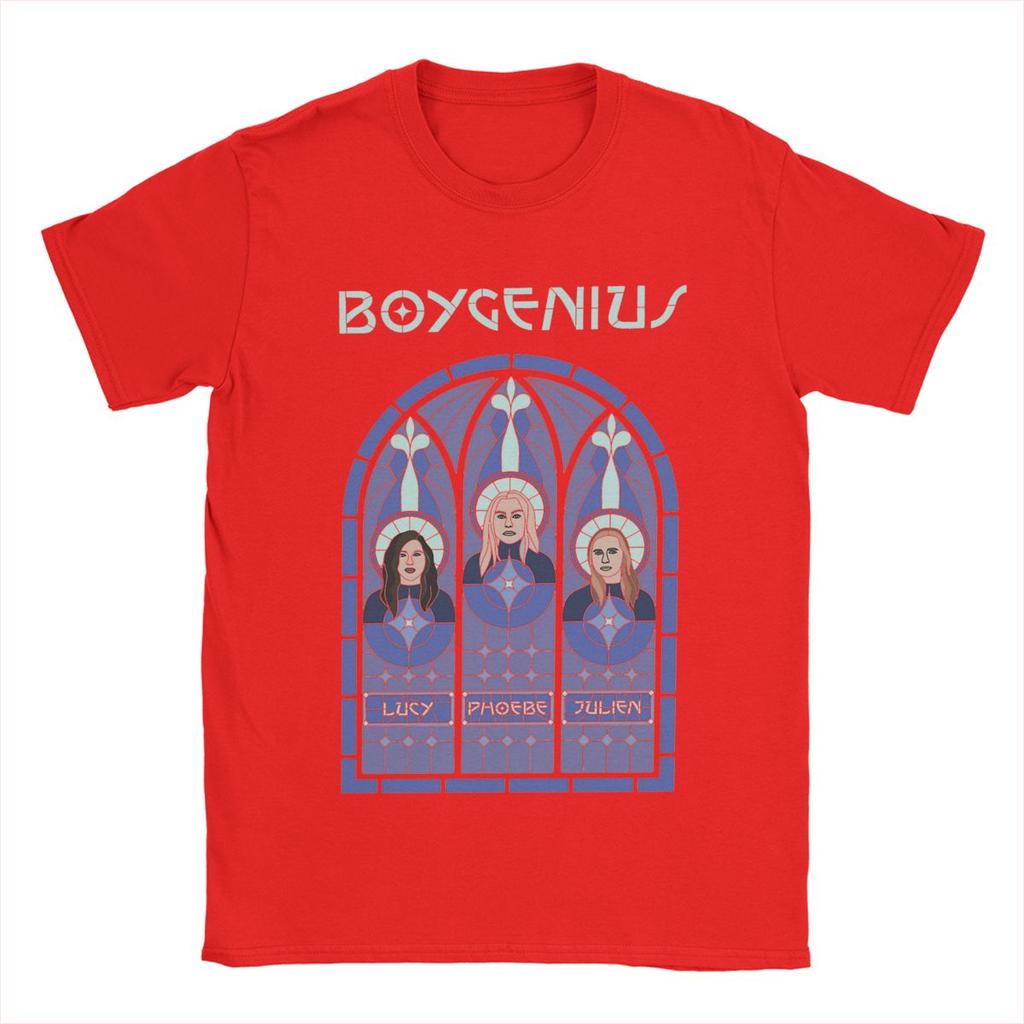 Men T-Shirts Boygenius Funny Cotton Tees Short Sleeve T Shirts Crewneck Clothing Birthday Gift