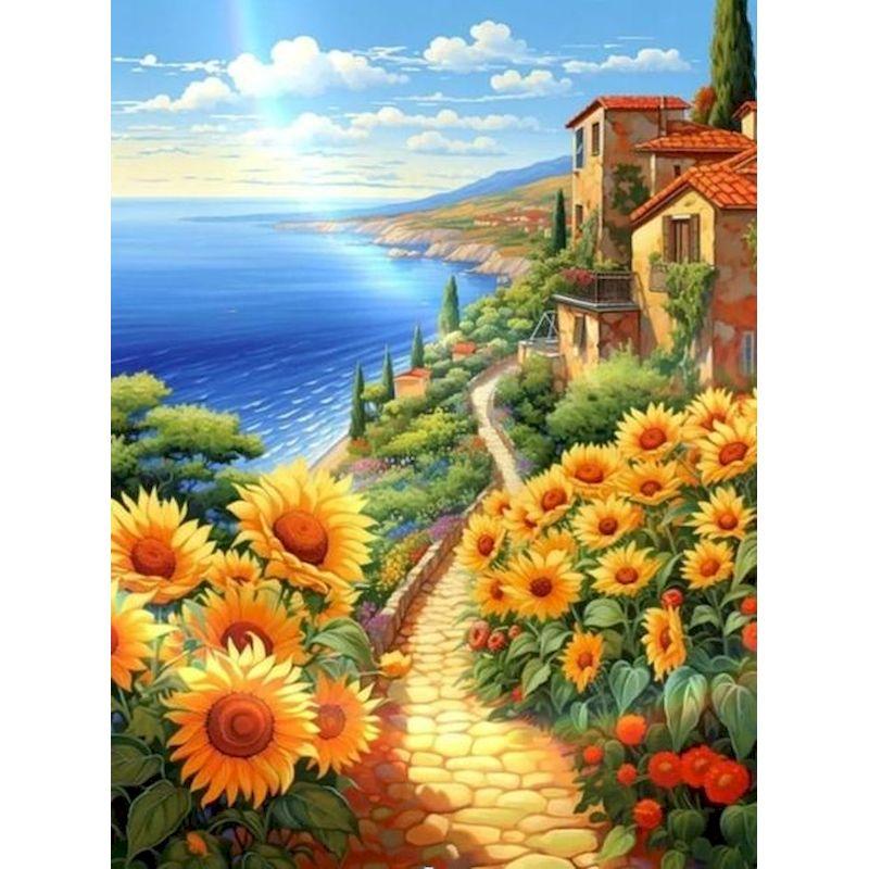 CHENISTORY DIY Frame Paint By Number For Adults Landsape Drawing By Numbers Unique Gift Acrylic Paint On Canvas Home Decor