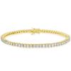 [KRKC] Tennis Bracelet: Zirconia Bracelet 2mm/3mm/4mm White Gold Plated, Hypoallergenic, CZ Diamond, Sparkling Accessory, Birthday, Anniversary, Weddi