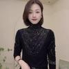 Autumn/Winter Stylish Slim Fit Long Sleeve T-shirt with Elegant Hot Drill Design