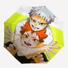 1pc Outdoor Umbrella with Jujutsu Kaisen Design - Automatic Opening/Closing Umbrella with Portable Tri-Fold Design, 8-Rib Iron Frame, Perfect Gif