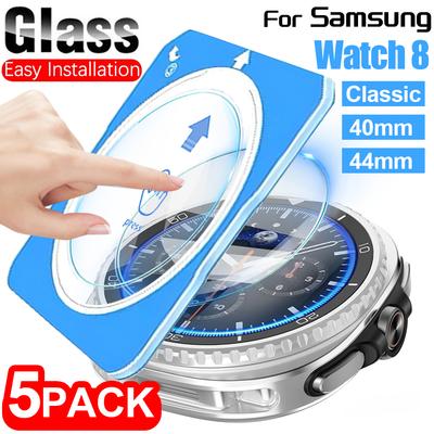 1~5Pack Easy To Install Tempered Glass For Samsung Galaxy Watch 8 Classic/Watch8 40MM 44MM HD Clear Screen Protector Filmss For Galaxy Watch 7/6/5/4
