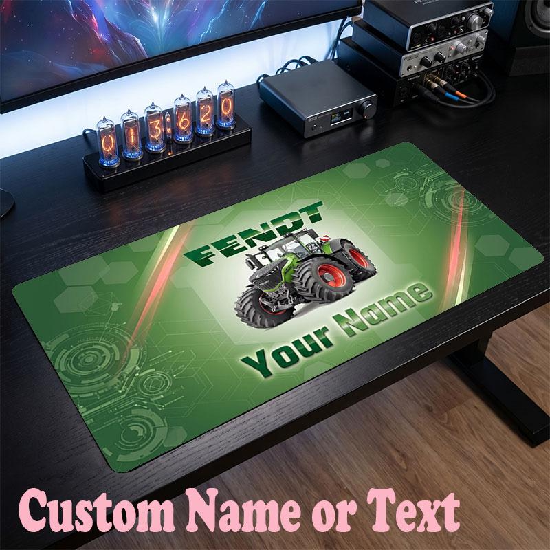 Fendt Customized Name Text Mouse Pad, Large Desk Mouse Mat Personalized Home Office Present
