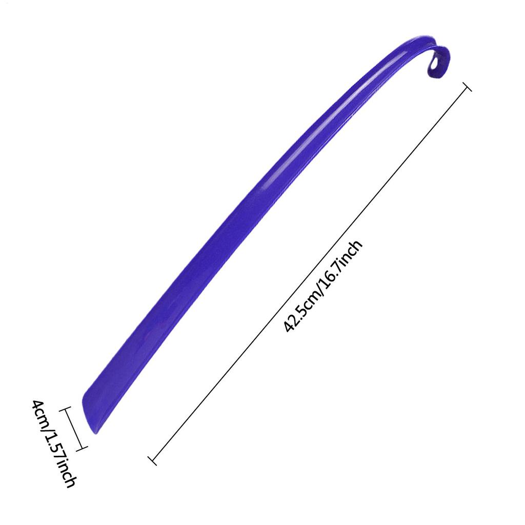1pcs Shoe Horn Long Handled Easy Wear Helper Shoehorns 16.7in Extra Long Shoe Horn For Boots Flexible Shoe Lifter Dressing Stick