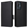 HTC U24 Pro 5G Leather Flip Case with Card Holder and Lanyard - Lychee Pattern