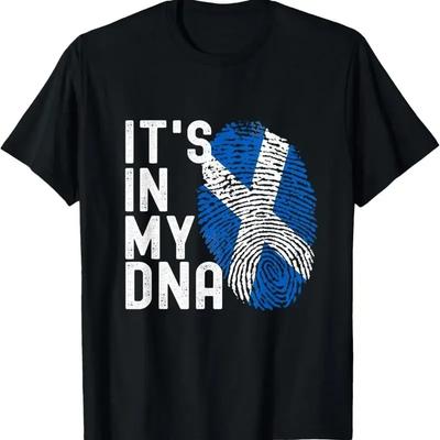Its In My Dna Scotland Flag Scottish T Shirt