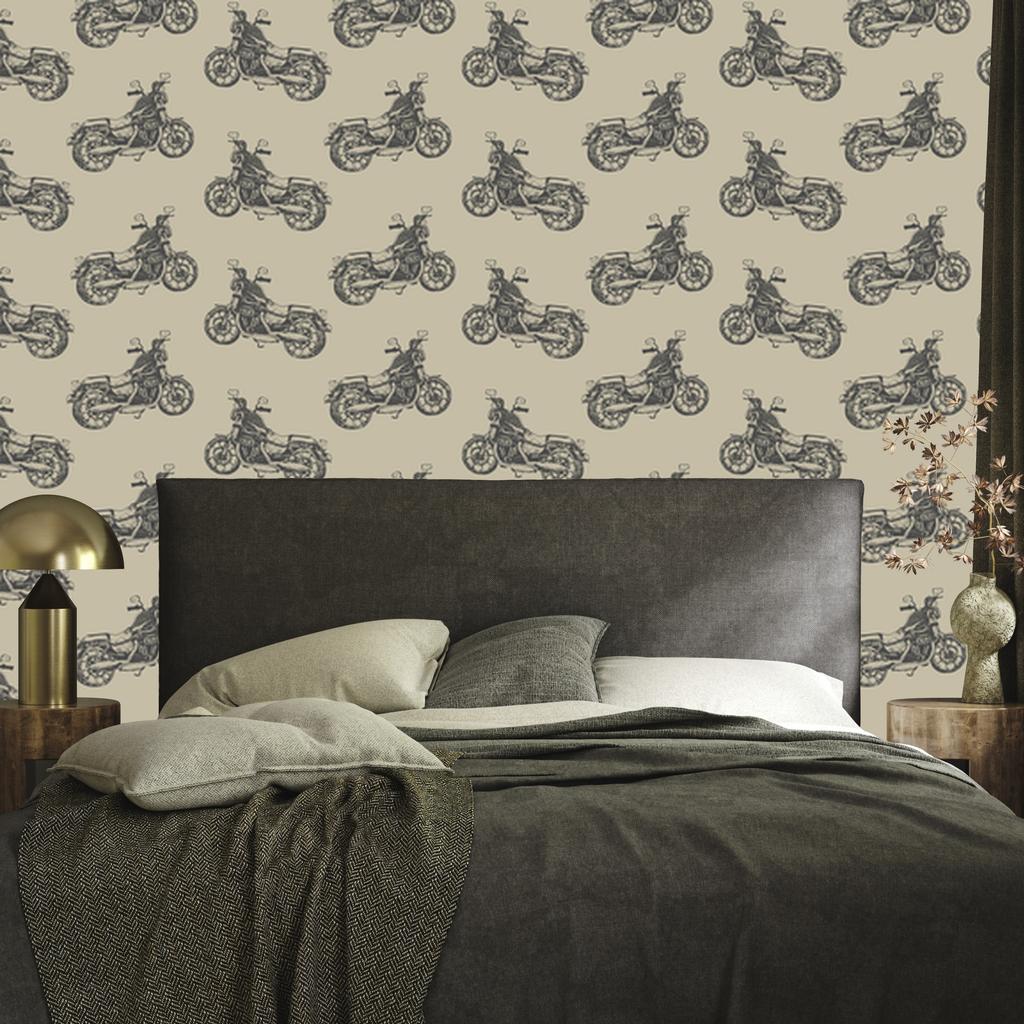 Vintage Motorcycles Wallpaper for Living Room and Bedroom 50x1000