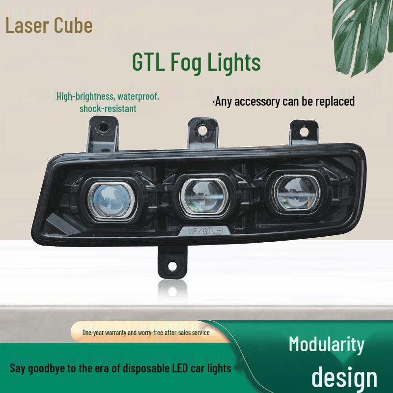 Ouman GTL Tri-Lens Super Bright LED Fog Lamp Front Bumper Light Assembly Left