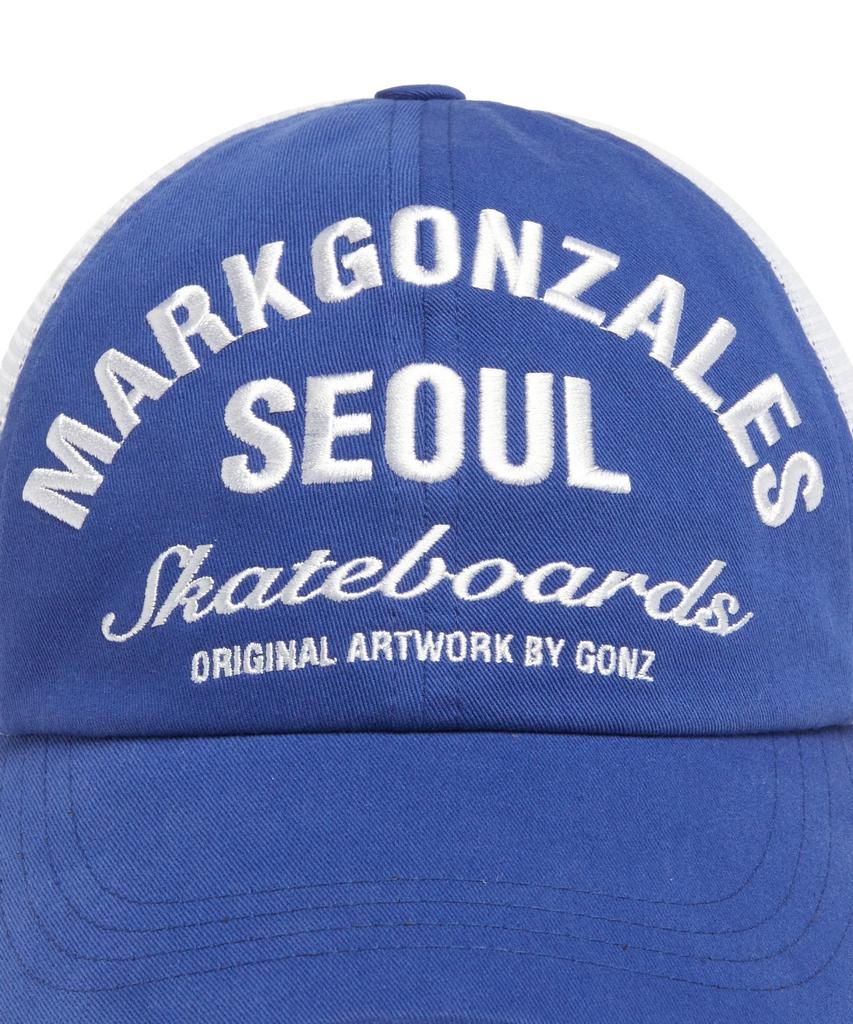 Mark Gonzales Seoul Address Mesh Cap - Blue