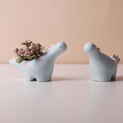 Carino Vaso da Fiori in Ceramica per Succulente Forma di Animale Elefante Dinosauro Vaso per Piante Decorazione Scrivania Balcone Arredamento Casa Vaso in Ceramica