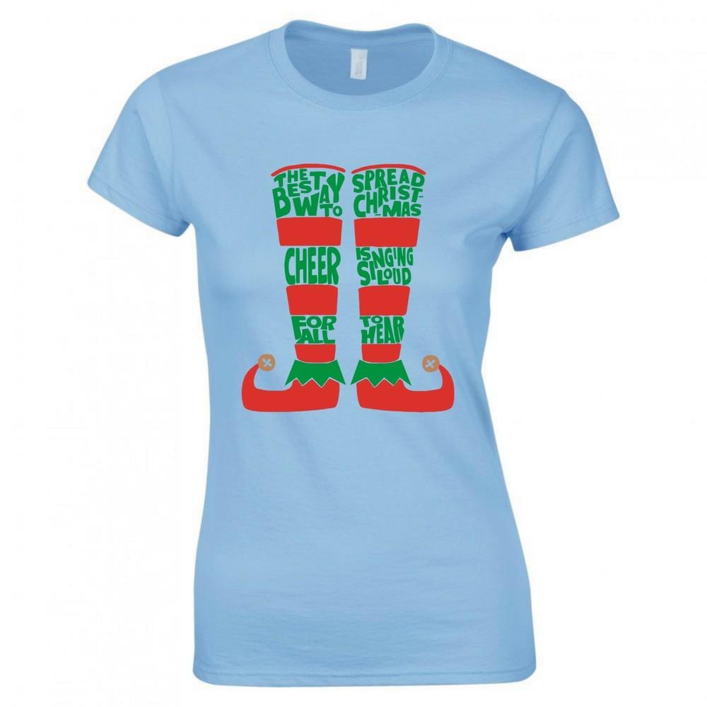 Inspired By Elf The Best Way To Spread Christmas Ladies Skinny Fit TShirt S