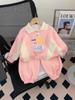 2025 Spring Stylish Two-Piece Cartoon Suit for Girls - Casual Autumn Wear