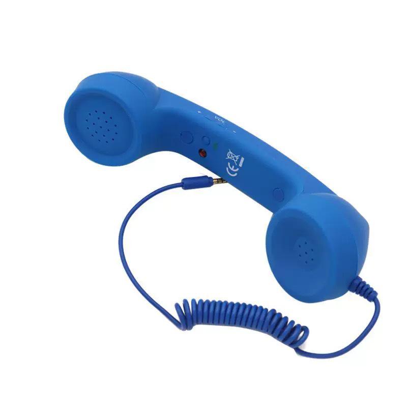 Micrófono de Teléfono con Auricular Grande Retro Anti-Radiación - Teléfono Auricular Regalo Genial
