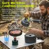 Camping Cookware Set 11pcs Mess Kit, Aluminum Non-Stick Pot and Pan Set, Backpacking Cookware