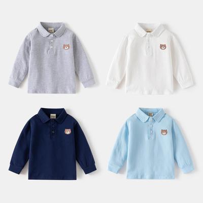 Abbigliamento per bambini Maglietta inferiore per ragazzi Maglietta a maniche lunghe per bambini 2025 Abbigliamento primaverile Nuovo top versatile per neonati Primavera e autunno