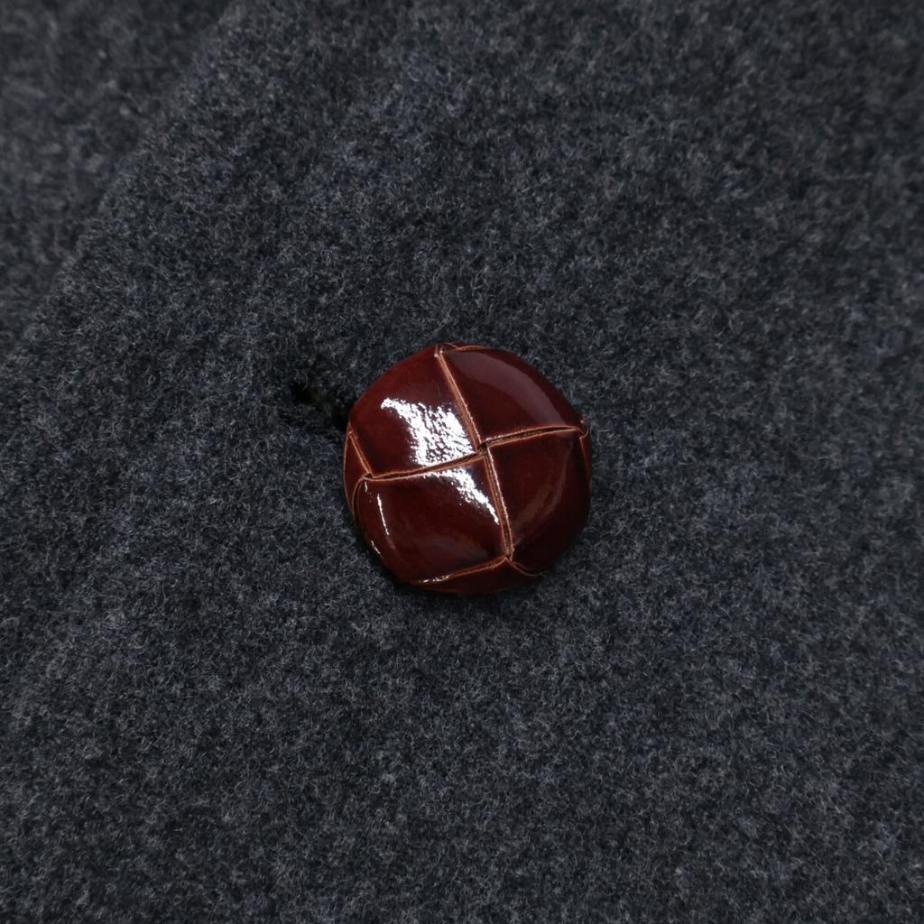 GUCCI Domestic regular 495710 Side line double-breasted fleece lining coat 44 Gray x BeigeUsed