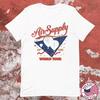 Herren- und Damen-T-Shirts Air Supply 50TH Live Music Welttournee Schwere Baumwolle Weiß