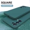 Square Liquid Silicone Soft Phone Case For OPPO Realme C21Y C25Y C11 9 9i 8 7 6 Pro A74 A94 A93S 5G 4G Shockproof Full Lens Protection Back Cover