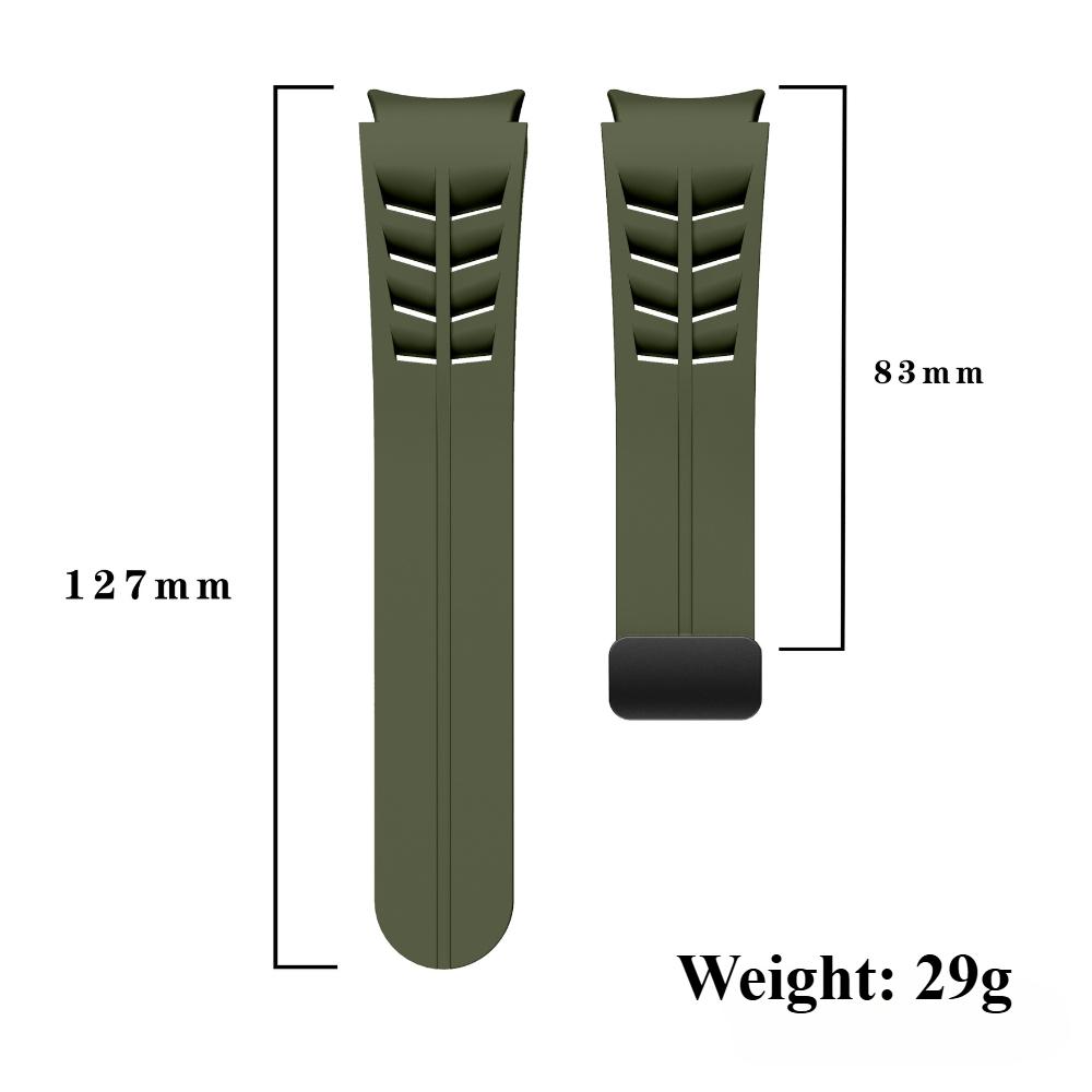 Magnetisches Silikonarmband ohne Lücke für Samsung Galaxy Watch 7 6 5 4 44mm 40mm Pro 45mm Armband Galaxy Watch6 Classic 43mm 47mm Band