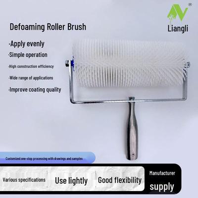 10-Inch Self-Leveling Coating Roller Brush with 31mm Tooth Height for Floor Paint Application