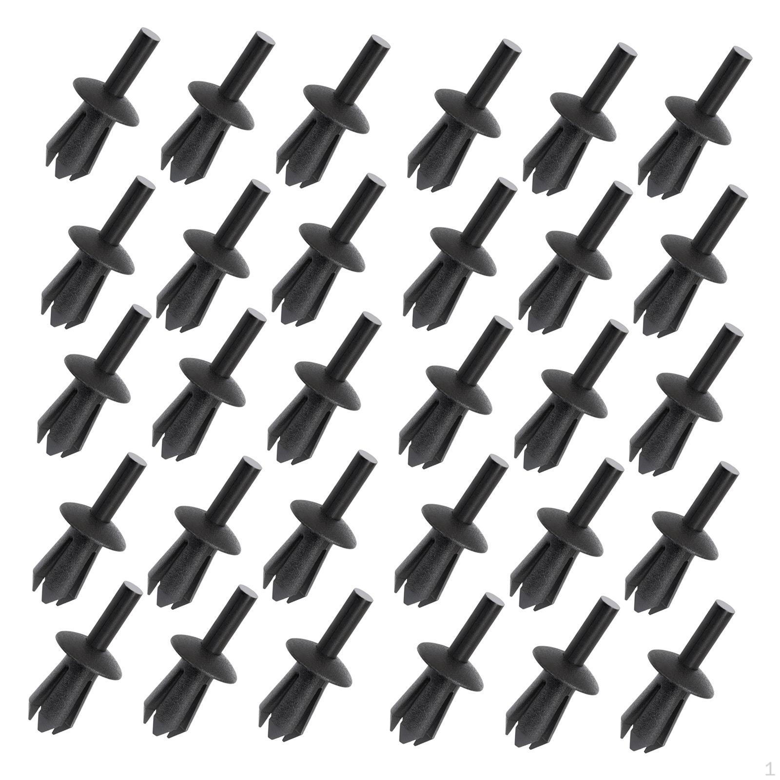 

30 Pieces Fender Liner Retainer Rivet Clips Replacement Parts Lightweight Versatile Car