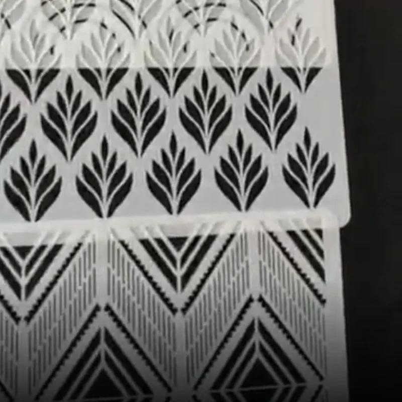 DIY Style Plastic Sugar Sieve Mold Fondant Printing Stencil Hollow Wedding Cake Stencil Edge Decoration Template Baking Tools