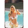 Pinup Girl Retro Metal Tin Sign Bathroom Bar Home Decor