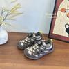Youth Style Shoes Kids Outdoor Running Shoes Boys Girls Lightweight Breathable Mesh Rubber Sole With Rotating Buckle