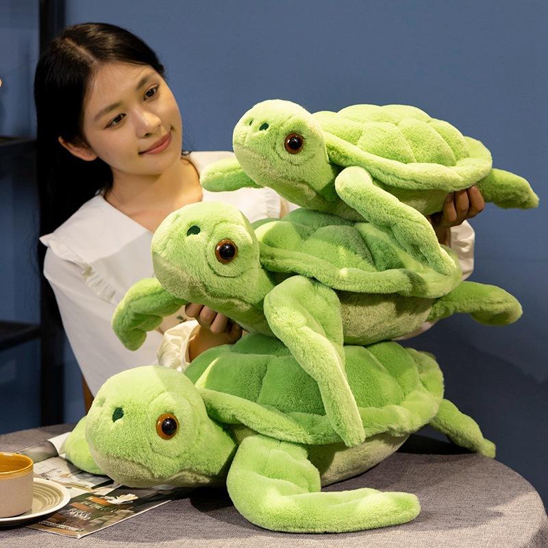 Simulated Turtle Big-eyed Turtle Doll Plush Toy Sea Turtle Doll Children's Soothing Rag Doll Birthday Gift
