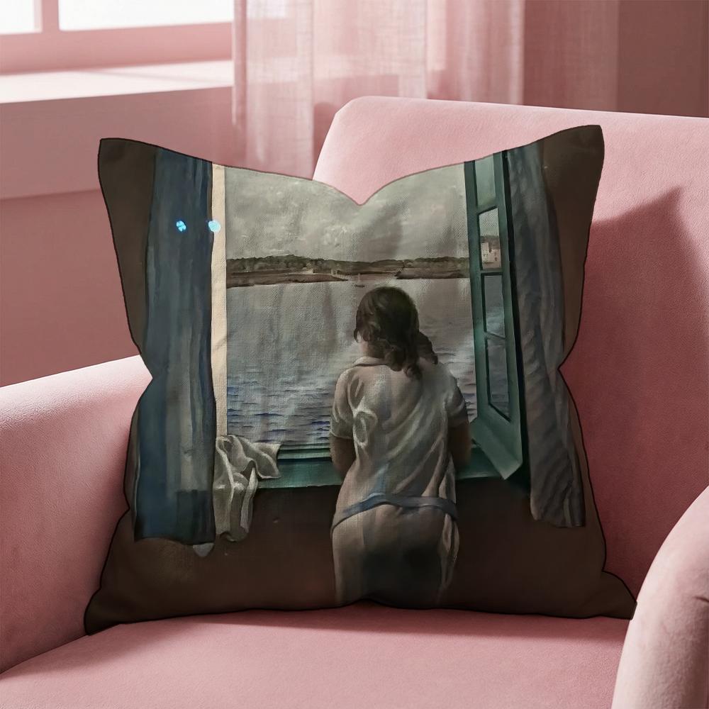The Persistence of Memory Dal Cushion Cover Multi-Scene Pillow Cover for Home & Car - Reversible, Soft & Durable for Daily Use