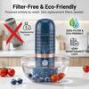 Purepod Produce Cleaner: 9.5" Portable Fruit Vegetable Washer - OH-ion Deep Cleaning for Residues - IPX7 Waterproof Cordless Food Purifier for Berrie