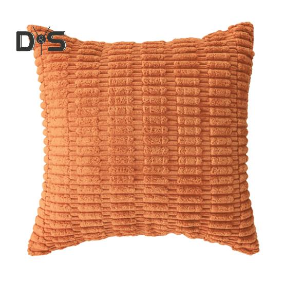 

Наволочка с 3D-узором «Колос пшеницы» короткая плюшевая наволочка со скрытой молнией для спальни, гостиной, дивана, украшения для новогодней вечеринки 45x45cm оранжевый
