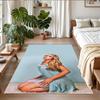 Sabrina Carpenter Print Crystal Velvet Plush Rug Anti?Slip Wear?Resistant Floor Carpet For Indoor Household Home Decoration