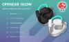 Open-ear ANC earphones OPENEAR GLOW Black