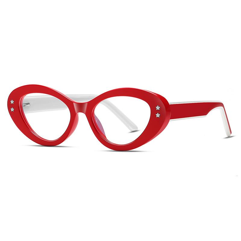 

Stars Presbyopia Glasses For Women TR90 Anti Blue Light Cat Eye Reading Glasses Women Popular Decoration Eyeglasses Original lens 0