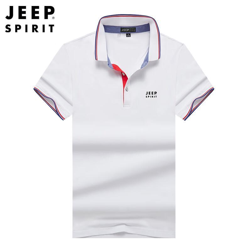 

JEEP SPIRIT Men s Business Casual Short Sleeve Polo Shirt 2XL
