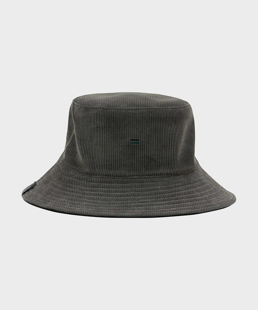 FFEFF STUDIO Corduroy Reversible Bucket Hat (Black/Charcoal)