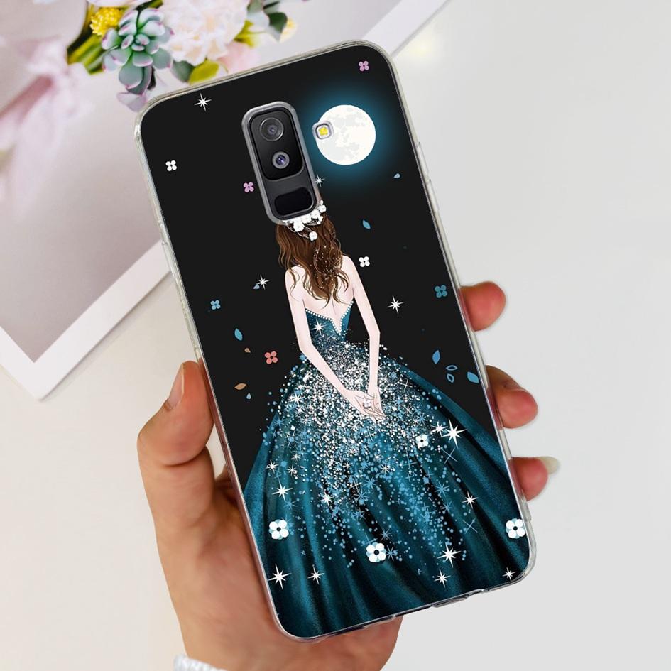 For Samsung A6 Plus 2018 Case SM-A605F New Fashion Butterfly Marble Soft Silicone Funda For Samsung Galaxy A6 A6+ SM-A600F Cover