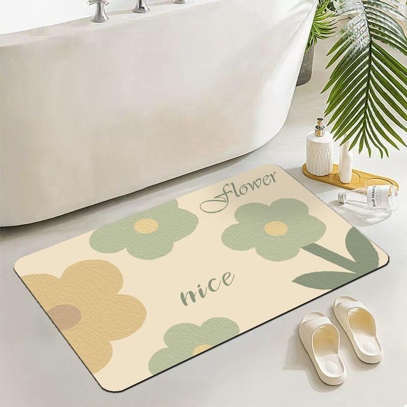 Bathroom floor mat, absorbent diatom mud floor mat, toilet bathroom absorbent mat, floor mat for home decoration
