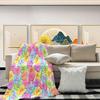 Valentine's Heart Print Plush Throw Blanket - Soft Polyester, Ideal for Bed, Sofa, Chair, Gift for Loved Ones