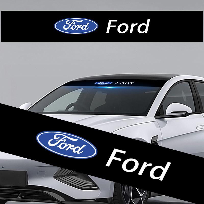 Car Windshield Sticker Fashion Sport Decals Decoration Sticker For Ford Focus Mondeo Kuga Fiesta MK7 Escort Explorer Edge 2 4 MK2 MK4
