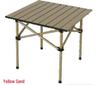 Adjustable Height Portable Folding Camping Table - Egg Roll Design