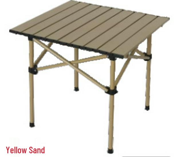 Adjustable Height Portable Folding Camping Table - Egg Roll Design