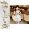 Fashionable Baby Summer Beach Bag Charming Woven Handheld Tote For Girls