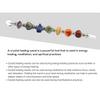 Chakra Wand Healing Crystal Wands - Chakra Tumbled Stones Crystal Wand For Meditation, Healing, Yoga, Magic And More