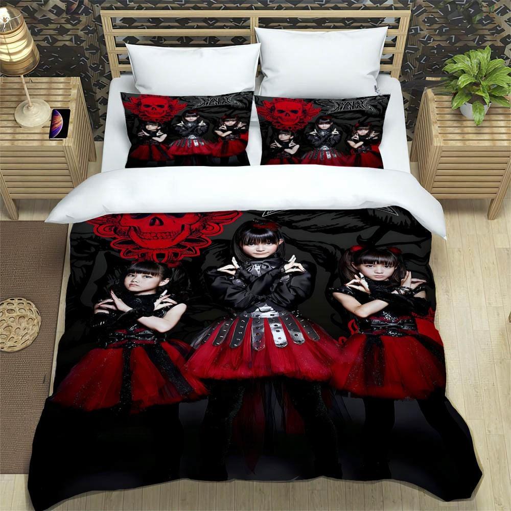 3D Print Music Band BABYMETAL Bedding Set Single Twin Full Queen King Size Bed Set Adult Kid Bedroom Duvetcover Set Home Textile