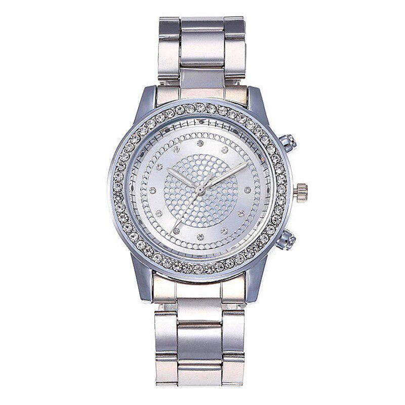 Fashion Women's Watch Quartz Watches Alloy Steel Band Diamond Dial Simple Wristwatch Ladise Clock Zegarek Damski