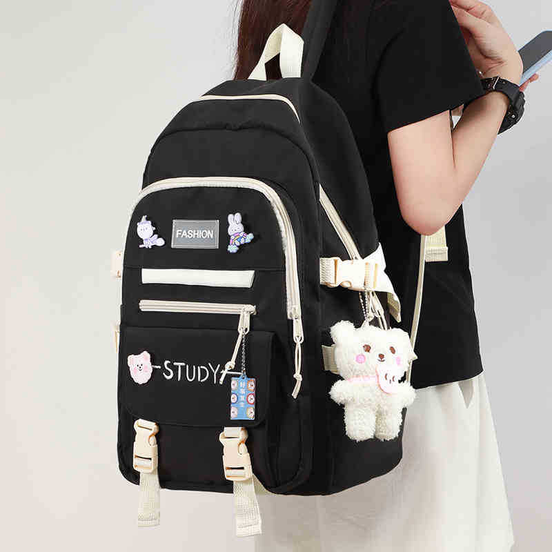 School Bag Backpack Girls Spring Fashion Junior High School Students Primary School Travel Lightweight Large Capacity Backpack