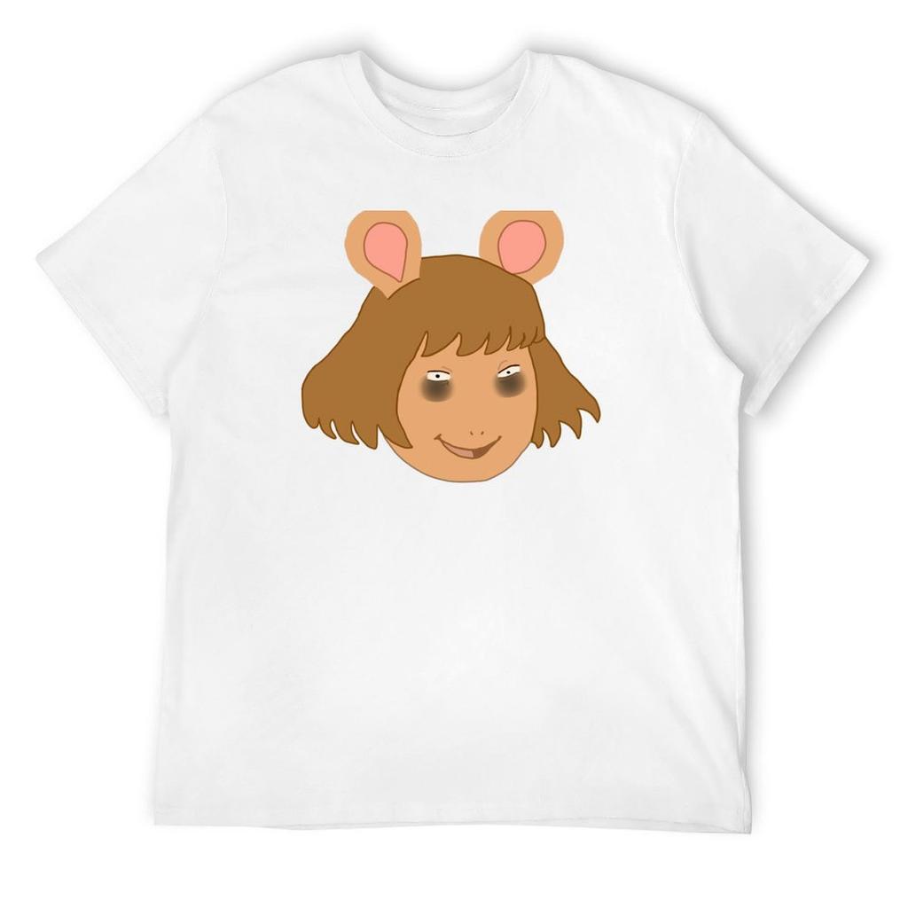 Tired D.W. Meme T-Shirt graphic tee shirt kawaii clothes workout shirts for men