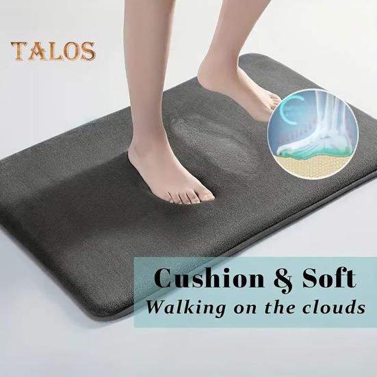 Bathroom Floor Mat Quick Absorbent Quick-Drying Anti-Slip Bottom Foot-drying Entry Rug Easy To Clean Multipurpose Bath Shower Sink Kitchen Carpet